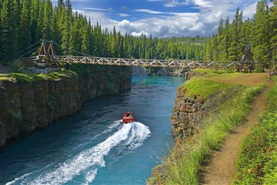 Bootstour im Miles Canyon